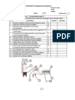 Checklist For Equipment Inspection Batching Plant