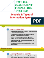 Module 2: Types of Information Systems