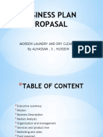 Business Plan Propasal: Morden Laundry and Dry Cleaner by Alhassan - S - Hussein