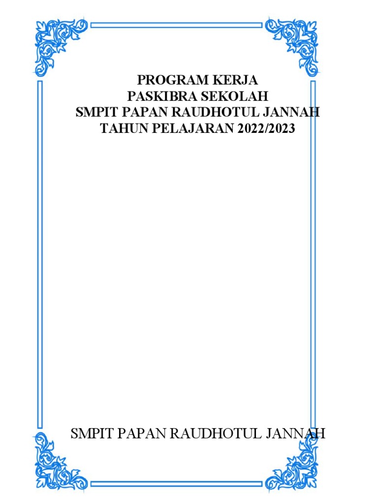 Program Kerja Paskibra SMKN | PDF