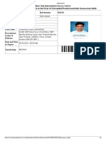 Admit Card For Recruitment To The Post of Constable/Tradesman/Safai Karmachari-2022