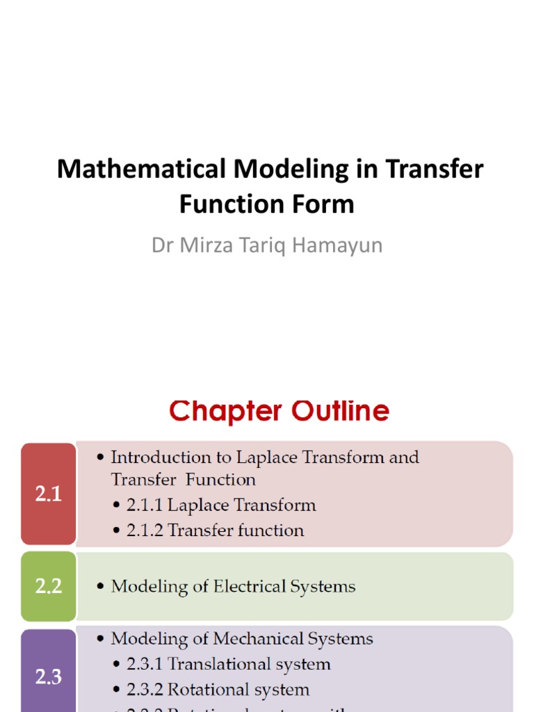 Mathematical Modeling in Transfer: Function Form | PDF