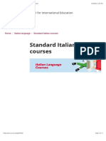 Standard Italian courses