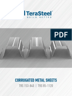 Corrugated Metal Sheets for Roof Structures