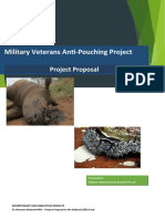 PROPOSAL Military Veterans Anti-Pouching Project