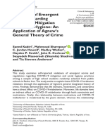 Violations of Emergent Norms Regarding COVID-19 Mitigation and Social Hygiene: An Application of Agnew's General Theory of Crime