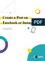 Create A Post On Facebook or Instagram: Templates