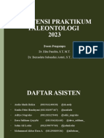 Asistensi Praktikum Paleontologi 2023: Dr. Hita Pandita, S.T, M.T. Dr. Bernadeta Subandini Astuti, S.T., M.Eng