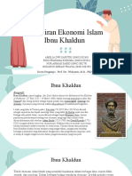 Pemikiran Ekonomi Islam Ibnu Khaldun: Dosen Pengampu: Prof. Drs. Widiyanto, M.Si., PHD