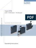 Type 8756 Büs / Canopen - Analogue: Operating Instructions