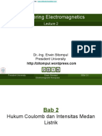 Engineering Electromagnetics: Dr.-Ing. Erwin Sitompul President University