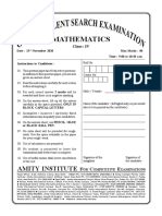 Mathematics Class IV Exam With 40 Objective Questions