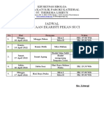 Jadwal Pekan Suci