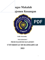 Tugas Makalah Manajemen Keuangan: Universitas Muhammadiyah 2023