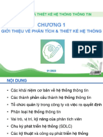 Chương 1: Giới Thiệu Về Phân Tích & Thiết Kế Hệ Thống