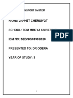 Name: Japhet Cheruiyot School: Tom Mboya University IDM NO: SED/SC/01368/020 Presented To: DR Odera Year of Study: 3