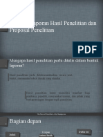 Menulis Laporan Hasil Penelitian Dan Proposal Penelitian