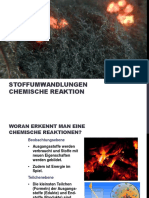 Stoffumwandlungen Chemische Reaktion