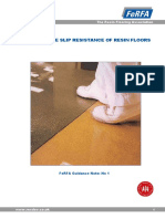 Assessing Slip Resistance of Resin Floors