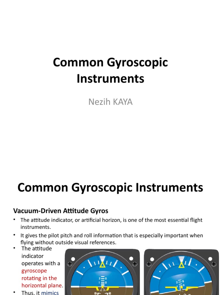03 Common Gyroscopic Instruments PDF Gyroscope Mechanical Engineering