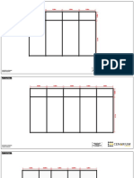 Projeto de perspectiva de stand em 3 ângulos