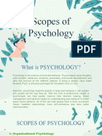 Scopes of Psychology