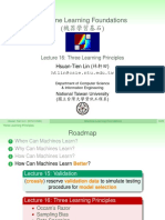 Machine Learning Foundations (機器學習基石) : Lecture 16: Three Learning Principles