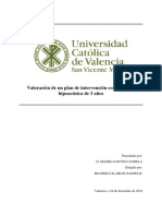 Valoración de Un Plan de Intervención Con Una Niña Hipoacúsica de 3 Años