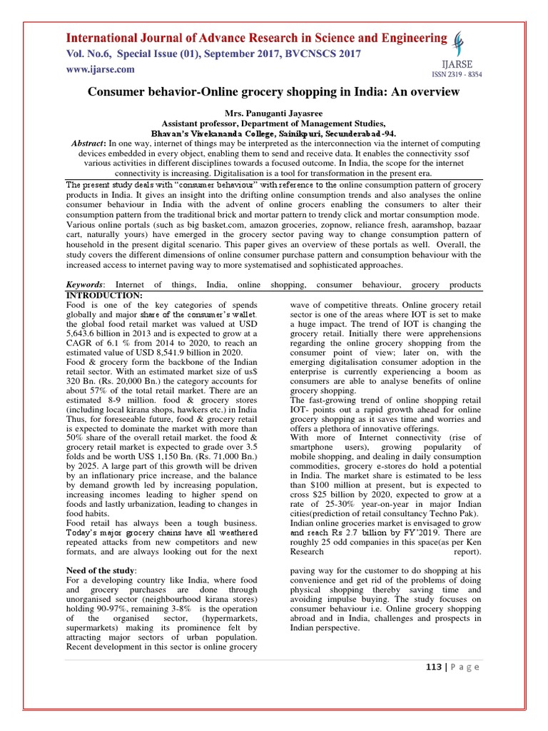 Online Shopping Pdf Retail Grocery Store