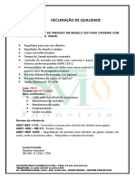 Certificado - Regulador - Modelo - 200 - Oxigênio 236588