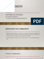 Corossion: Hayder Ali Hussien