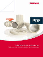 SIMONA PP-H AlphaPlus - Added Value in Industrial Piping System Construction