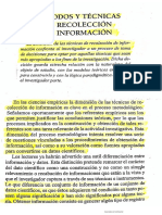 Métodos y Técnicas de Recolección de Informacion