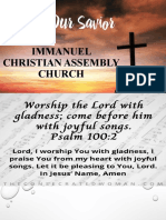 Immanuel Christian Assembly Church: APRIL 2, 2023
