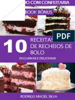 10 Receitas de Recheios de Bolo deliciosos