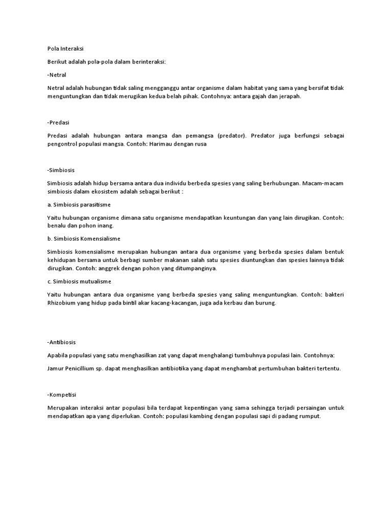sebutkan 3 pola interaksi sosial