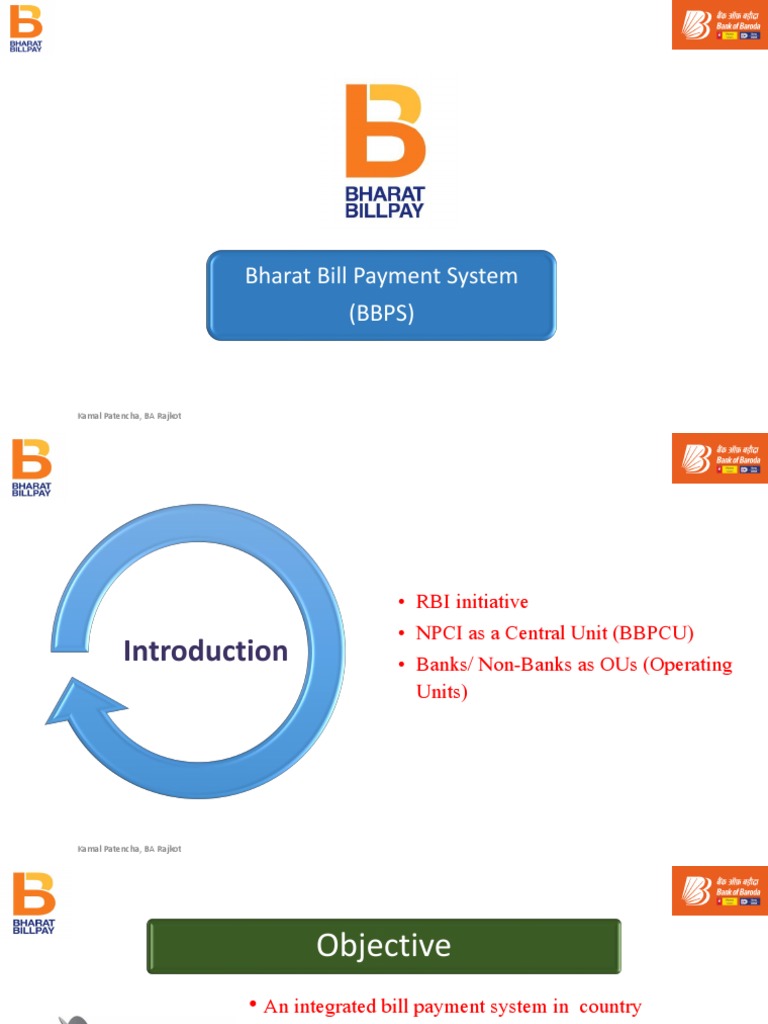 BBPS Presentation PDF Service Industries Services (Economics)