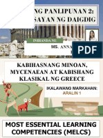 Araling Panlipunan 2: Kasaysayan NG Daigdig: Ms. Anna Katrina B. Barrameda