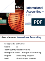 CH00 - COURSE INTRO INTERNATIONAL ACCOUNTING 3 Credits