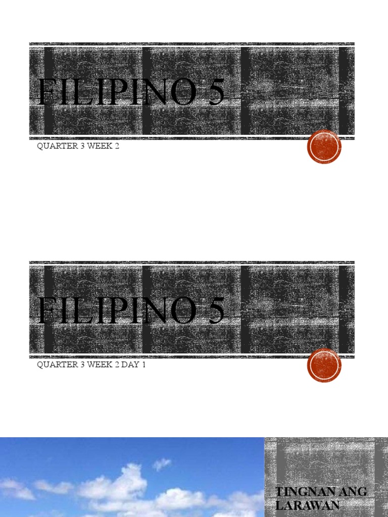 Filipino 5: Quarter 3 Week 2 | PDF
