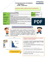 Interpretamos Tablas y Gráficos Sobre La Participación Ciudadana