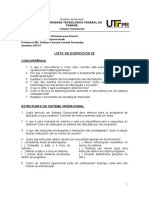 Lista de Exercicios 02 - Concorrencia e Estruturas Do SO