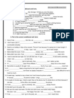 Write The Right Conditional Verb Form.: Conditinoal Sentences