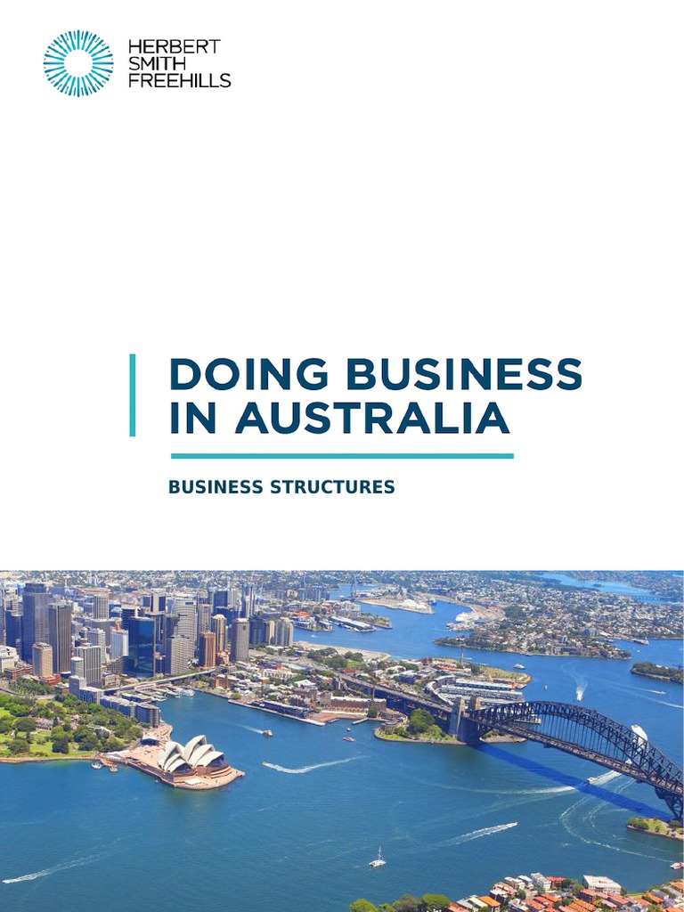 Doing Business in Australia - Business Structures | PDF | Partnership