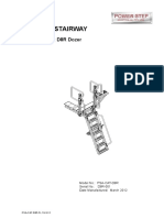 Folding Stairway: Manual For Cat D8R Dozer