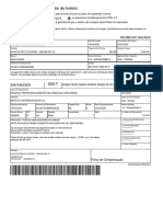 Instruções para impressão e pagamento de boleto