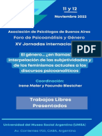 Foro de Psicoanálisis y Género: Asociación de Psicólogos de Buenos Aires