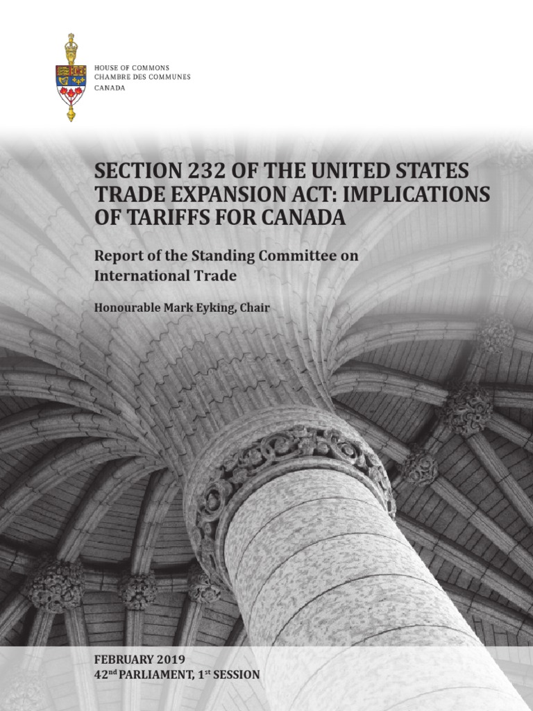 Section 232 of The United States Trade Expansion Act - Implications of ...