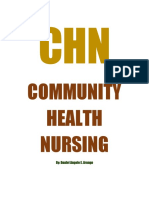 Community Health Nursing: By: Daniel Angelo E. Arango