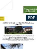 Proiect Practică Desfășurată: Lețcani 24.03.2023